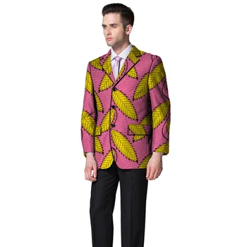

African Men Clothes Smart Causal Customized Slim Fit Fancy Suit Blazer Jackets Formal Coat Business Dashiki Party Wedding