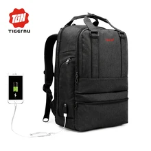 Tigernu 2017 Summer New Arrival 15 6inch Anti theft External USB charge Laptop Backpack School backpack
