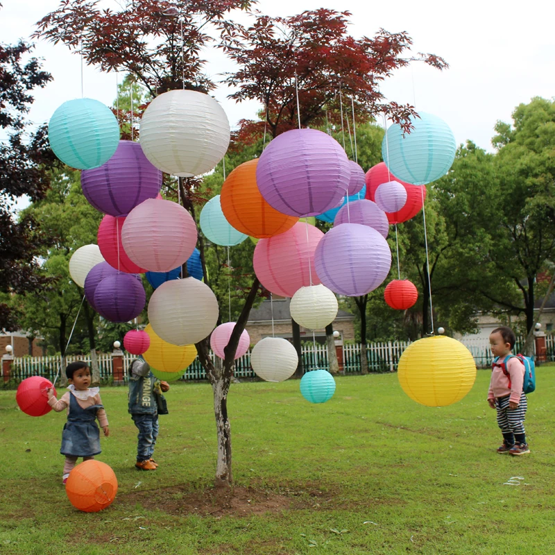 10pcs 8inch 20cm tissue rice paper chinese lantern children diy lampion ball led lamp wedding birthday - Outdoor Party Supplies 10pcs 8inch 20cm tissue rice paper chinese lantern children diy lampion ball led lamp wedding birthday - Outdoor Party Supplies