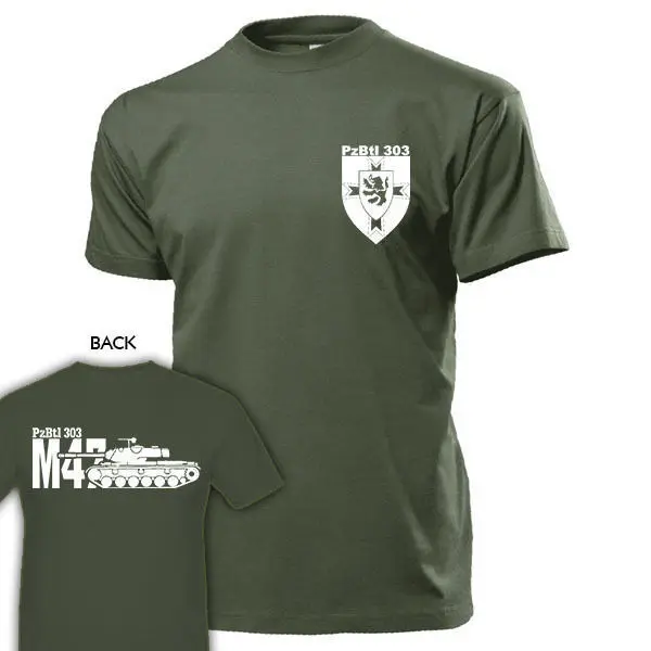 

2019 Hot sale Fashion T shirt Panzerbataillon 303 PzBtl 303 M47 Panzer Bundeswehr Munchen Tee shirt