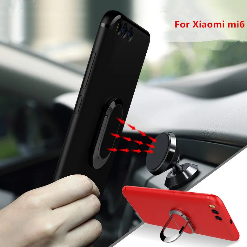 For Xiaomi Mi6 Case Luxury Ring Holder Stand Suction Bracket
