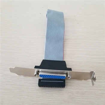 

10pcs/lot Internal Mainboard Motherboard Parallel LPT DB25 25Pin Printer Print Port Parallel Cable Host Case Rear Bracket PC 30c