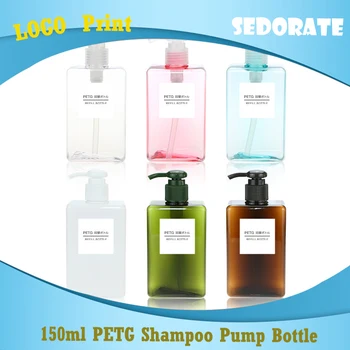 

Sedorate 20 pcs/Lot 150ML Liquid Soap Pump Bottle Empty PETG Shampoo Refillable Bottle Travel Cosmetic Containers FY007