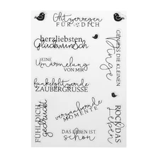 Алфавит DIY силиконовый прозрачный штамп цепляться печать тиснение для скрапбукинга декоративные украшения