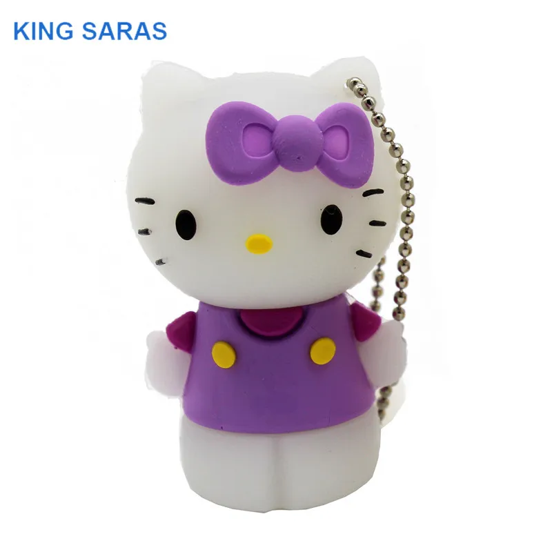 KING SARAS 6 coarl cute hello Kitty shoe usb флэш-накопитель usb 2,0 4 ГБ 8 ГБ 16 ГБ 32 ГБ 64 ГБ флешка, подарок