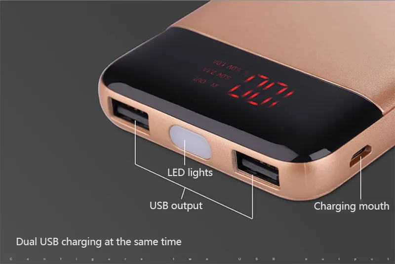 30000 мАч Внешний аккумулятор повербанк 2 USB светодиодный power Bank портативный мобильный телефон зарядное устройство для Xiaomi iphone XS max 8 8plu