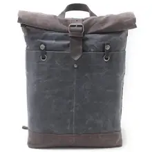 Батик Водонепроницаемый холст для мужчин рюкзак сумка Винтаж 15 дюймов рюкзак для ноутбука для мужской школьный рюкзак высокое качество