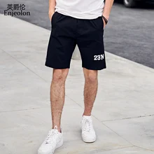 Enjeolon, повседневные летние мужские шорты, хлопок, длина до колена, шорты-чиносы, винтажные повседневные мужские шорты, Бермуды, мужские шорты, KZ6381
