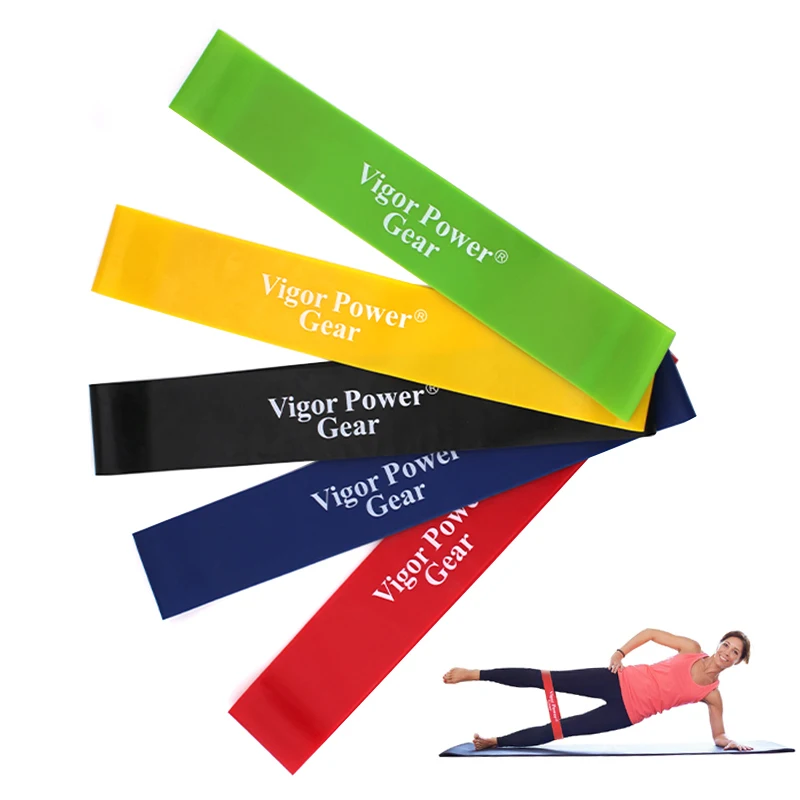 

Vigor Power Gear 5 Levels Pull Up Expander loop Fitness rubber loop Yoga Resistance bands Loop Bands sold in 1 pc
