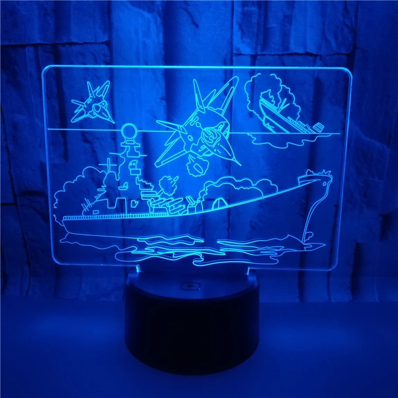 boat 3D night light (2)