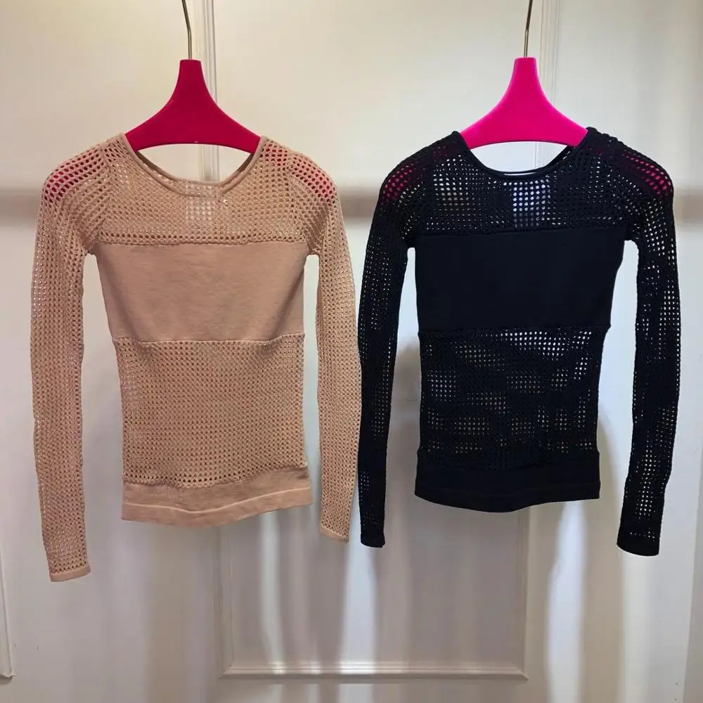 

high quality women hollow stretch knitted sweater 2 color rmsx 6.04