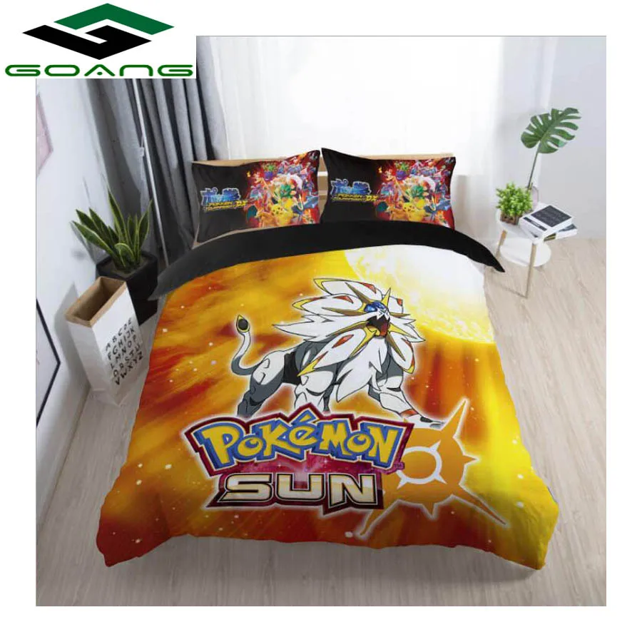 

GOANG boys bedding set luxury home textiles 3d digital printing cartoon 3pcs king size bedding set Children room decoration