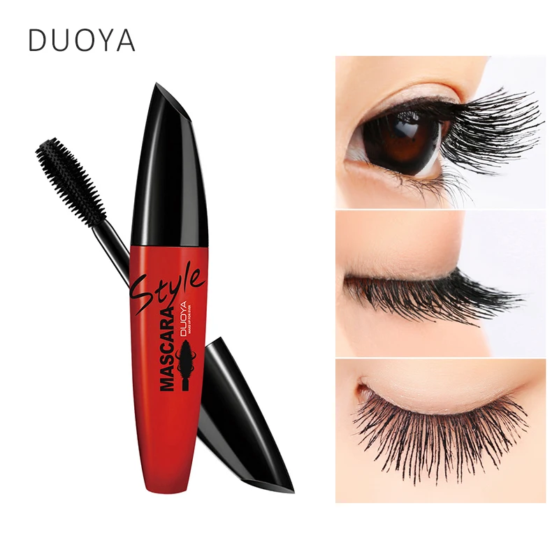 

DUOYA Eyes Makeup 3d Fiber Lashes Mascara To Eyelashes Waterproof Curling Thick Black Ink For Lashes Mascara Korea Cosmetics