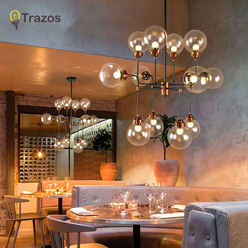 Современный стеклянный подвесной светильник TRAZS, подвесной светильник в скандинавском стиле для столовой и кухни, дизайнерский подвесной светильник, подвесной светильник