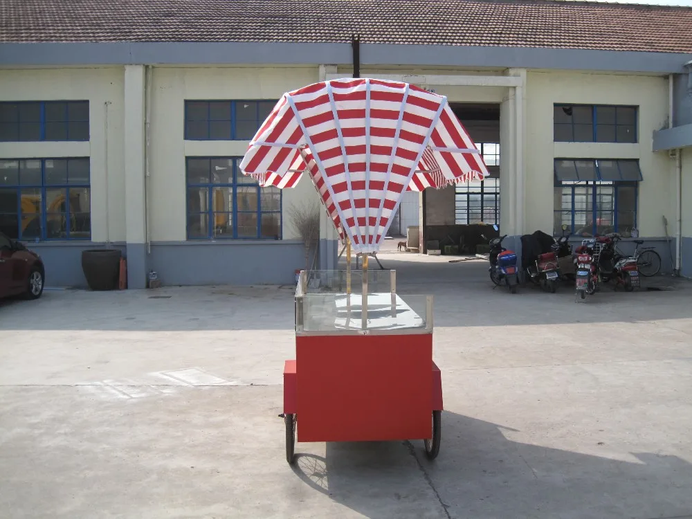 Распродажа большие колеса трейлер для перевозки продуктов пищевой тележки уличный киоск для мороженого на продажу