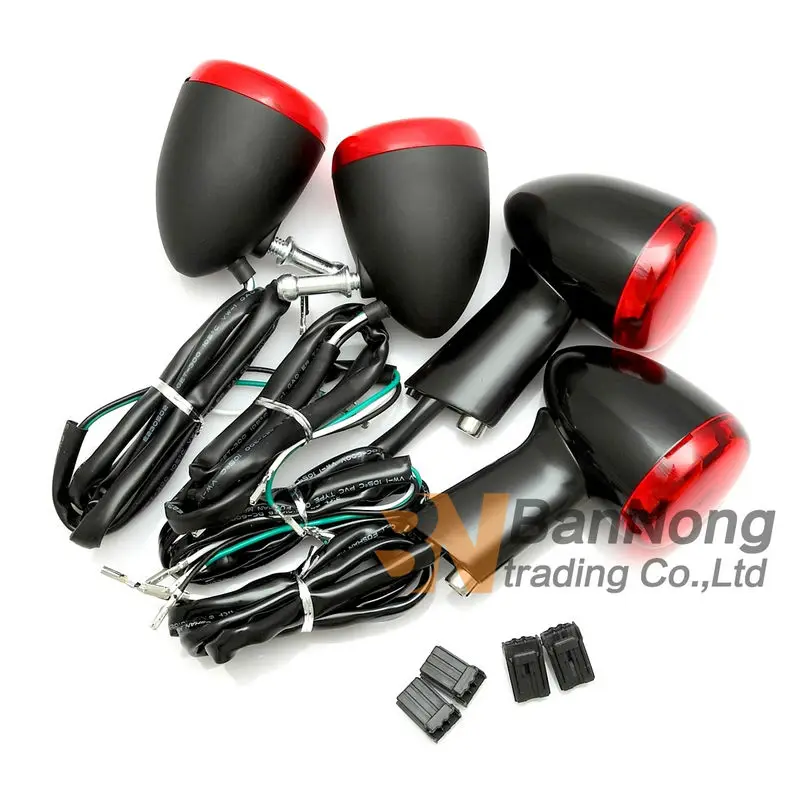 

Motorcycle Front Rear turn signal signaling lights lamp For Harley Softail Dyna Sportster Fat Boy V-Rod XL883 XL 883 1200