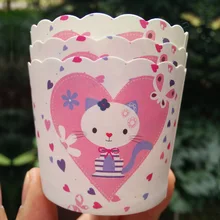 100 PS/bag мультфильм Дизайн Рождество Бумага торт чашка с вкладышами чашки выпечки сдобы Кухня Cupcake Случаи торговля Кухня Пособия по кулинарии инструмент