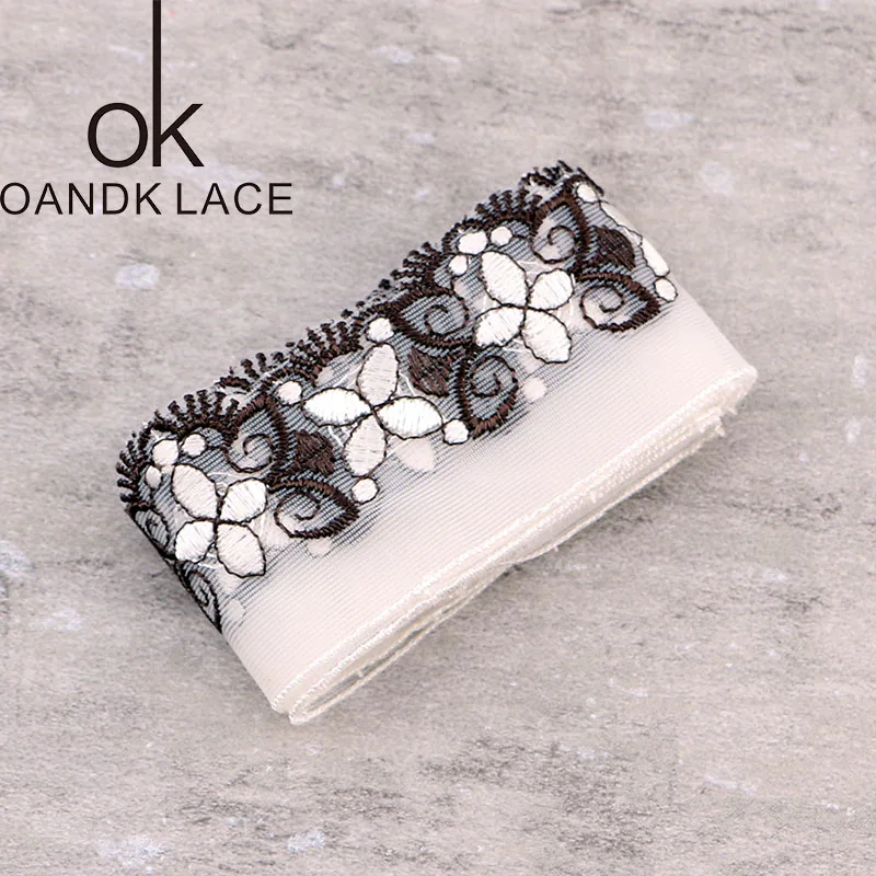 

High quality 4cm embroidered lace gauze / clothing embroidery lace accessories