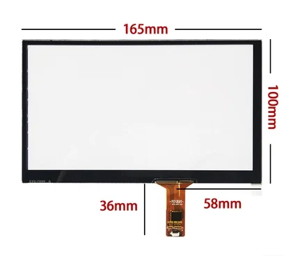 7 Дюймов 165*100 емкостный экран для автомобиля DVD емкостный сенсорный экран для автомобиля