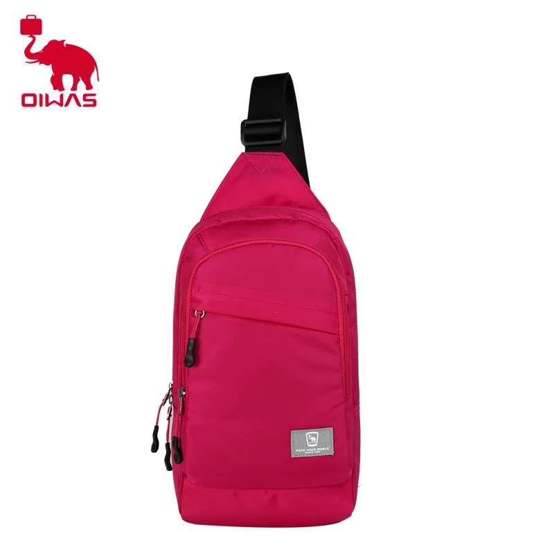 

Oiwas Chest Single Strap Shoulder Bag Waterproof Nylon Thickening Fabric Large Capacity Multifunction Cross Body Bag