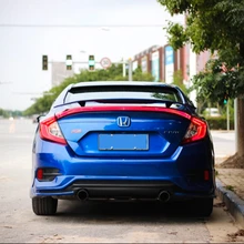 For Honda Civic 10th- Rear Trunk Spoiler High Quality ABS Material Primer Color Car Tail Wing Decoration