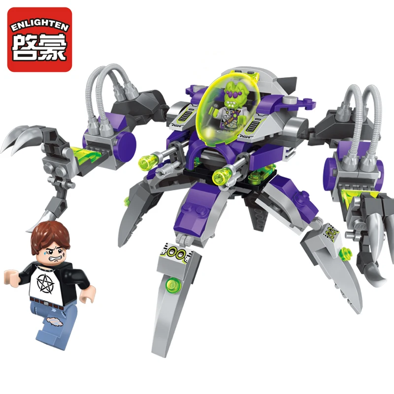 Enlighten Models Building toy Compatible with Lego E1605 227pcs Alien Blocks Toys Hobbies For Boys Girls Model Building Kits
