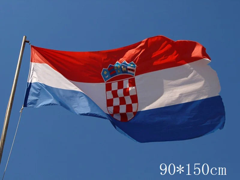 ФЛАГ 150x90 см НОВЫЕ полиэстер флаг Хорватии