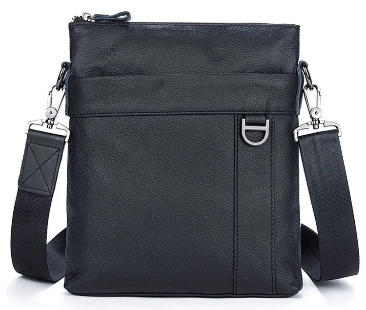 MJ Men's Shoulder Bag Genuine Leather Messenger Bag Real Leather Male Bags Solid Crossbody Handbag for Men High Capacity (7)