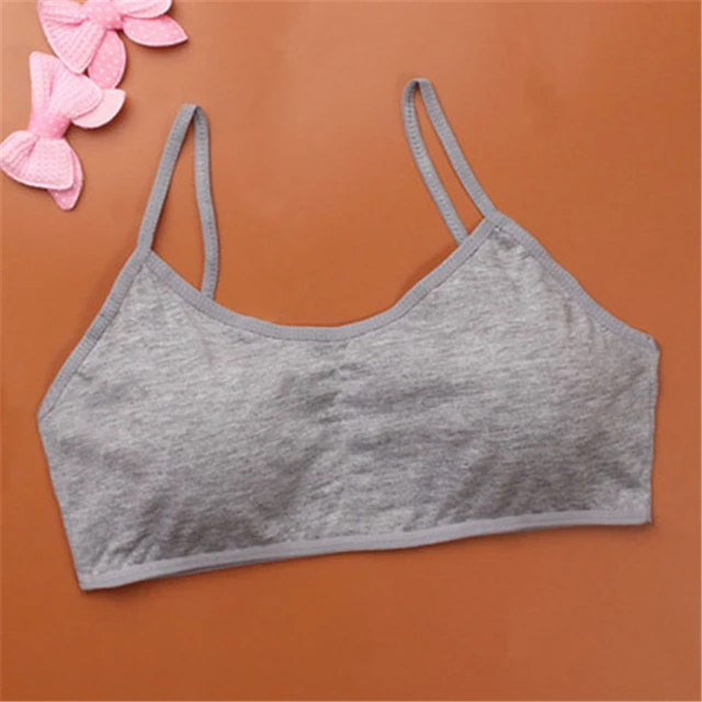 New Cotton Children Bra Young Teenagers Girl student Confortable thin