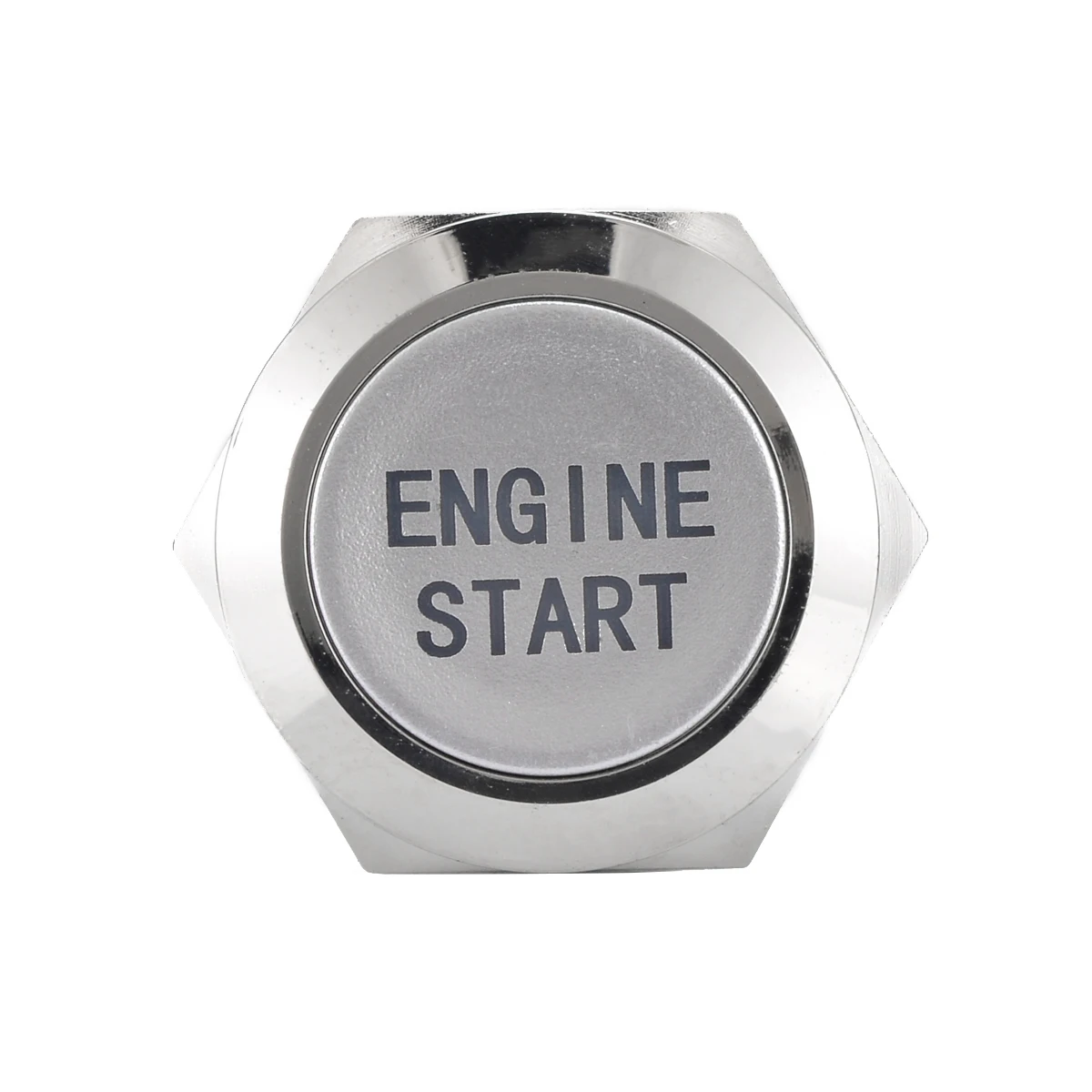 1pc Car Metal White LED Momentary Switch 12V 19mm Waterproof Engine Start Round Push Button Switches Mayitr