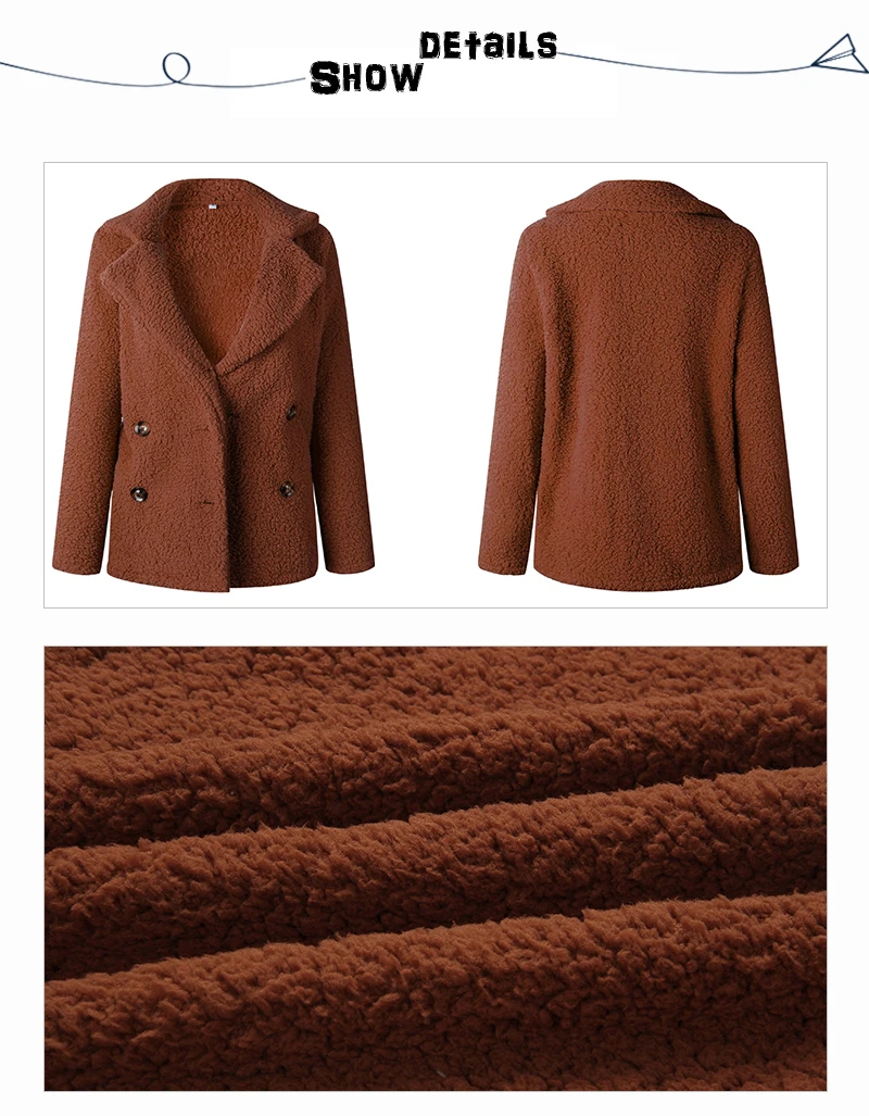 Warm Winter Coat Women Faux Fur Fleece Jacket Casual Woman Long Sleeve Overcoat Fourrure Femme 2018 Plus Size Coats And Jackets (13)