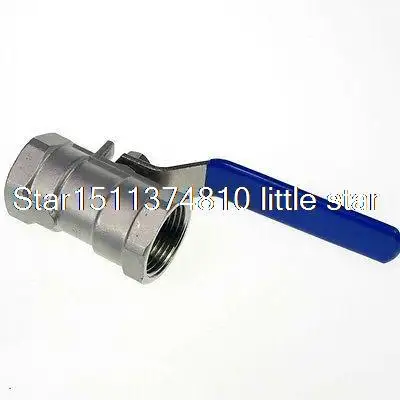 

1PCS DN40 G1.5" Female Reducer Ports 304 Stainless Steel one-piece Ball Valve