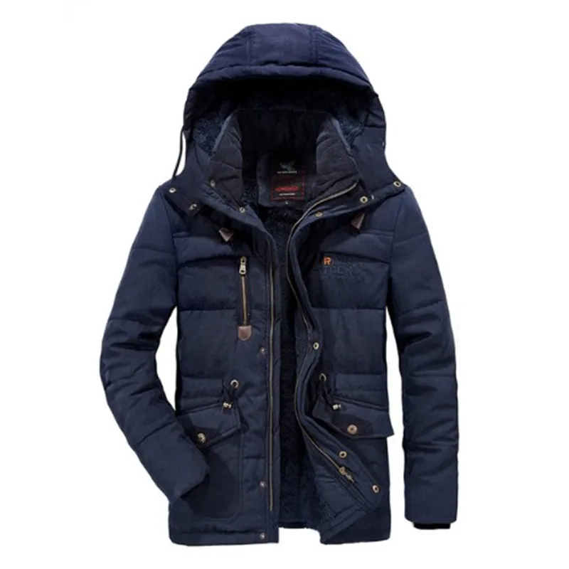 XIYOUNIAO зимняя куртка Для мужчин пиджаки дышащий 7XL 8XL ветровка мужской Multi-pocket parka пальто флис военные капюшоном пальто - Цвет: 2