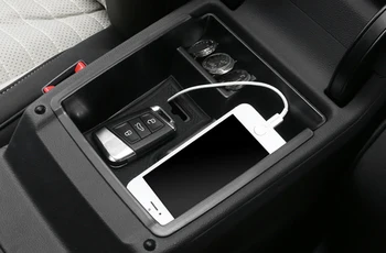 

For VW Volkswagen Passat B8 2017-2019 Black Central Console Armrest Glove Storage Box Organizer Tray Car Accessories