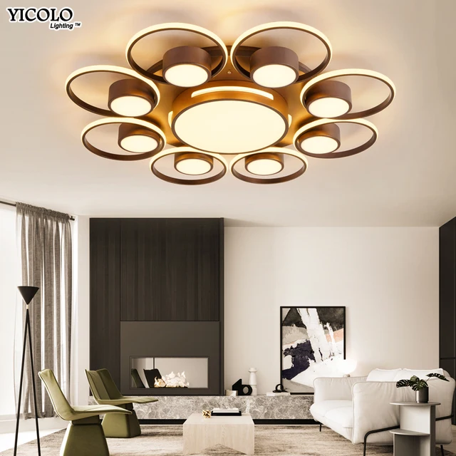 Us 65 28 49 Off Modern Led Ceiling Light With Remote Control For Living Room Bedroom High Quality Acrylic Iron Body Celling Lamps Fixtures In