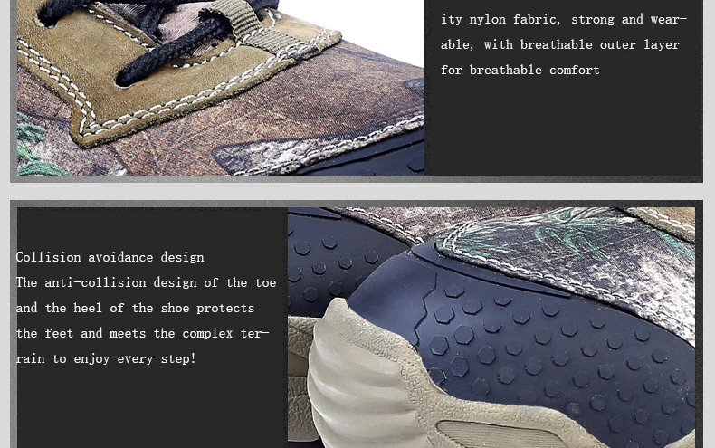 Высокие военные тактические армейские ботинки, Нескользящие износостойкие EVA резиновые кожаные нейлоновые Прошитые камуфляжные охотничьи ботинки