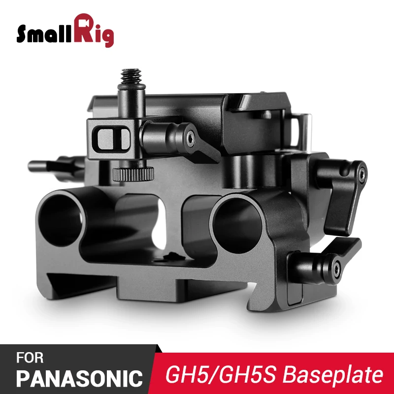 cheap SmallRig DSLR Camera Plate Quick Release Baseplate Kit for Panasonic Lumix GH5 GH5S Feature with 15mm Rod Clamp 2035