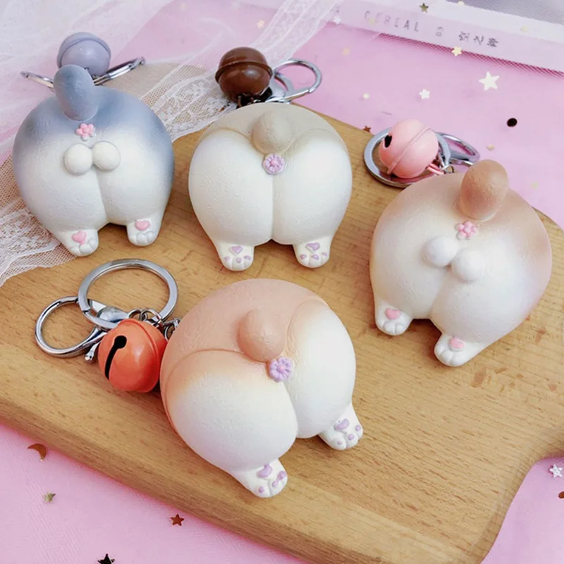 

Cute Keychain Happy Dog Egg Set Cat Keychain Decoration Bag Pendant Charm Creative Fun Key Ring Couple Best Gift Jewelry