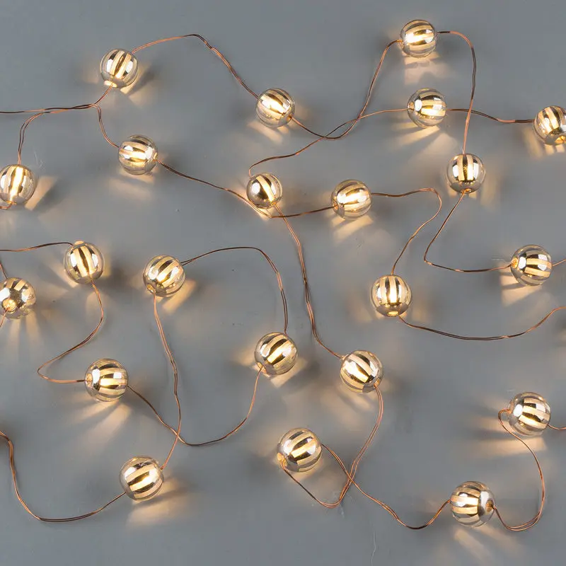 New Battery Power LED Bulbs string Fairy lights UV Pumpkin Christmas string lights for party wedding decorate Holiday lights