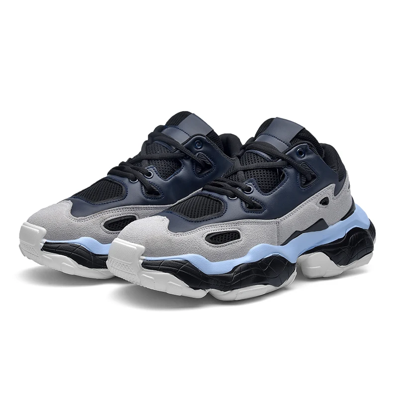 

Baskets Femme Homme Genuine Leather White Sneakers Men Tenis Masculino Designer Chunky Trainers Breathable Platform Shoes Male