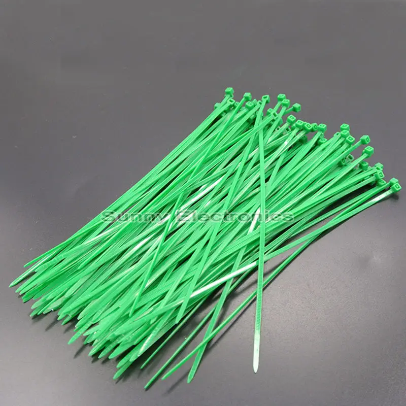 1000 PCS 6 INCH NYLON ZIP CABLE TIES WIRE TIE WRAPS GREEN 18 LBS cable