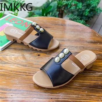 

2019 Flip Flop Sandals For Women Summer Shoes Elegant Flat Low Heel Fashion Outdoor Slides Women Slippers Q00195