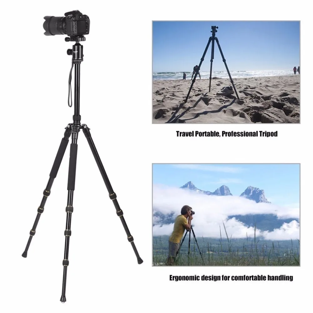 

ZOMEI Travel Portable Professional Tripod Monopod 360 Degree Swivel Ball Head For DSLR Camera SLR Camera Hot Sale Drop Shipping