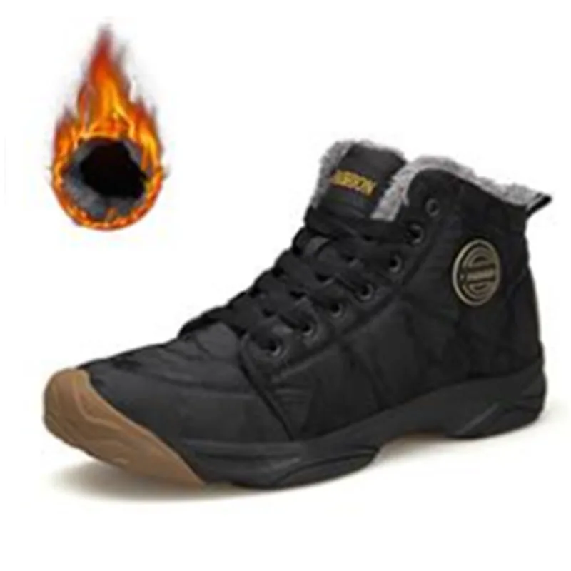 

2018 new winter men outdoor sport shoes anti slip sport shoes men cotton lining hiking shoes for men warm trekking shoes women