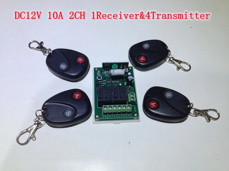 Dc12v 10a 2 Ch Rf Remote Control Relay Switch Board Wireless Dc12v 10a 2 Ch Rf Remote Control Relay Switch Board Wireless Outdoor Lighting Receiver 4transmitter In Switches From Home