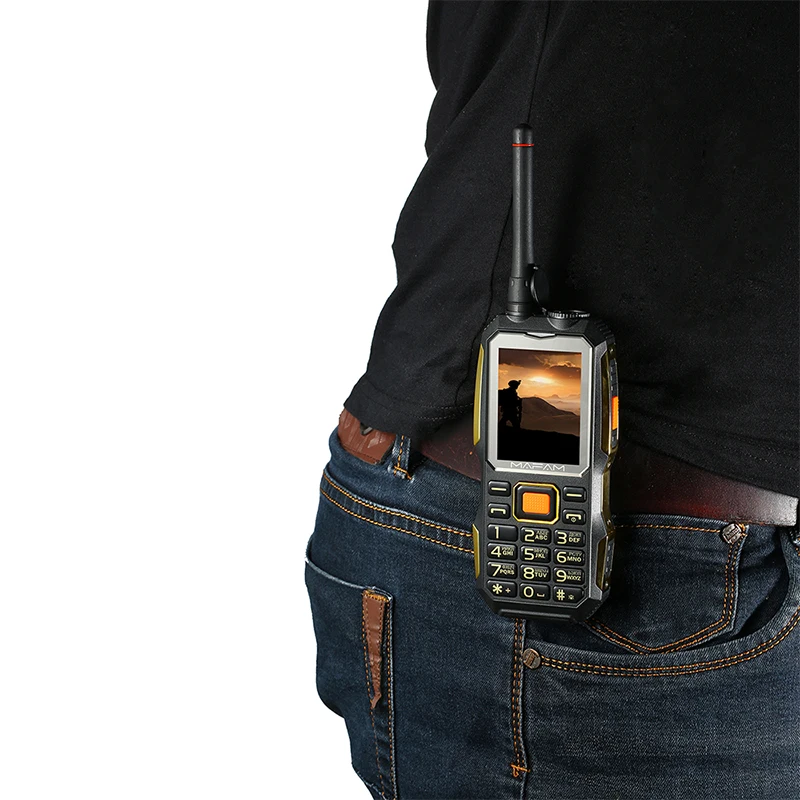 Поддержка Walkie Talkie! Power Bank! FM радио! 4000 мАч большая батарея большой фонарик кнопка