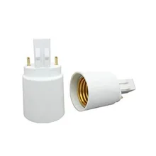 Набор из 10 шт. GX23 G23 G24 к E27 Цоколь провода разъем галогенный светодиодный держатель лампы