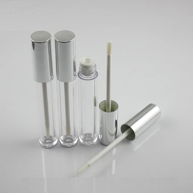 10/30/50pcs 6ml Empty Makeup DIY Lip gloss bottle cylindrical gold