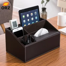 ORZ Home Office Tissue Box PU Leather Napkin Holder Remote Control Holder Storage Box Desktop Organizer Tissue Paper Box Cover ORZ Home Office Tissue Box PU Leather Napkin Holder Remote Control Holder Storage Box Desktop Organizer Tissue Paper Box Cover