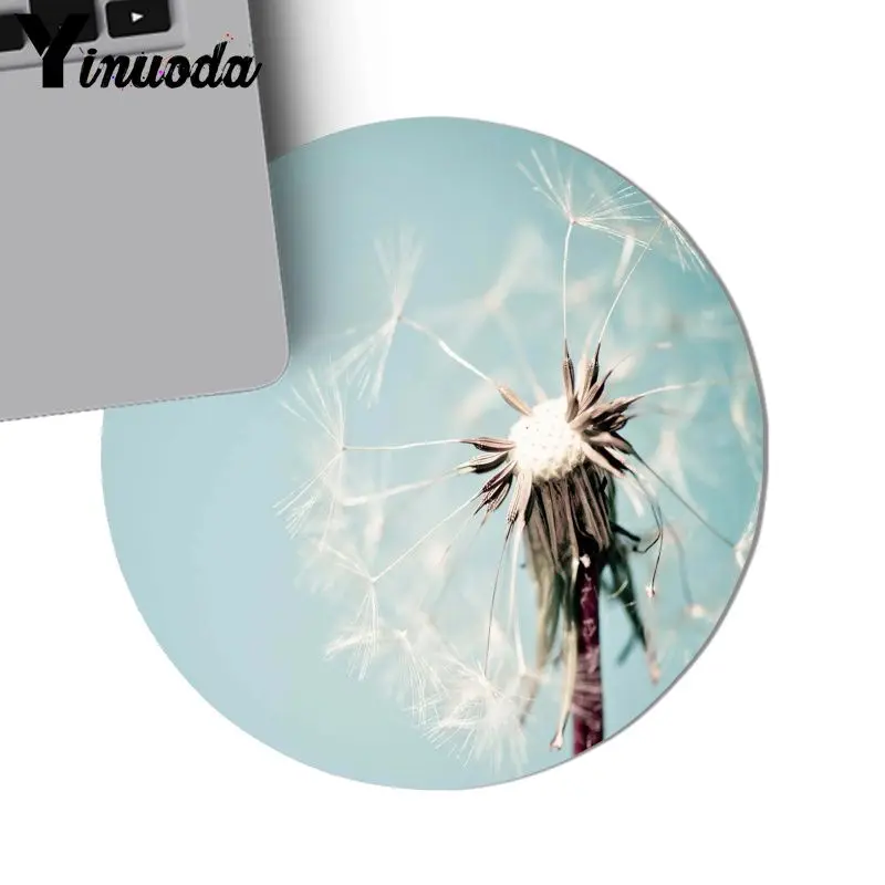 Yinuoda Custom Skin Dandelion Flowers Rubber PC Computer Gaming mousepad DIY Luxury High-end Protector mousepad gamer